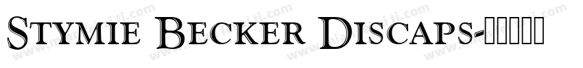 Stymie Becker Discaps字体转换